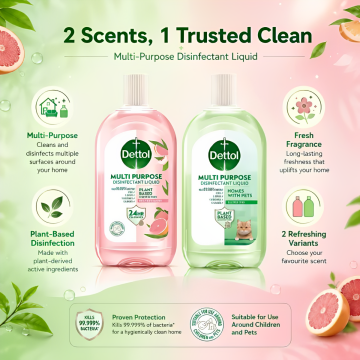 Dettol Disinfectant Liquid Peach & Grapefruit 1L